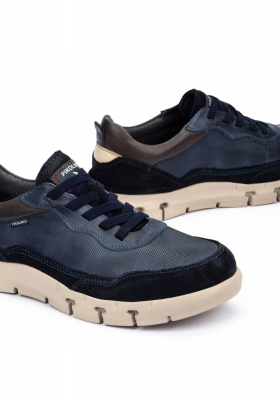 PIKOLINOS Gabanes M2L-4287C1, Kék Borjúbőr Félcipő