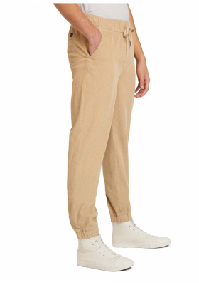 TOM TAILOR DENIM Relaxed Cord 9041, Bézs Jogger Kordnadrág