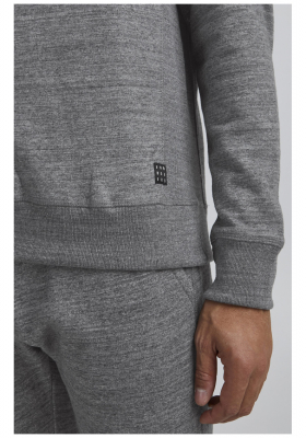 BLEND Alton 6979, Sötétszürke Környakú Pulóver