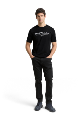 TOM TAILOR 5773, Fekete Rövid Ujjú Póló