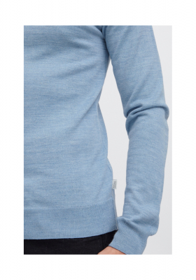 CASUAL FRIDAY Konrad Merino 1483, Világoskék Kötött Garbo Pulóver, NOOS