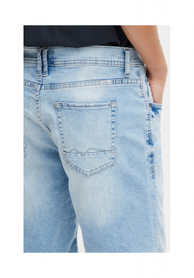 BLEND Twister Fit 3327, Koptatottkék Farmer Rövidnadrág