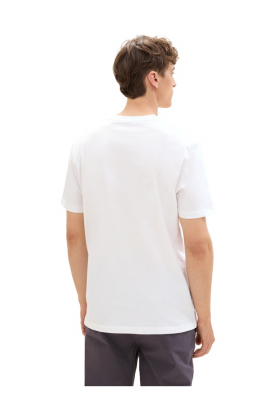 TOM TAILOR DENIM 3491, Fehér1 Rövid Ujjú Póló