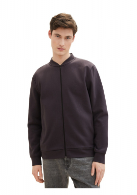 TOM TAILOR DENIM 8818, Szürke Cipzáros Pulóver