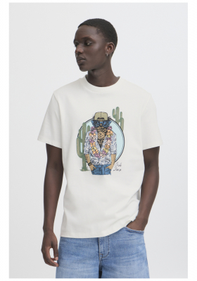 BLEND Jerron 8280, Fehér Rövid Ujjú Póló