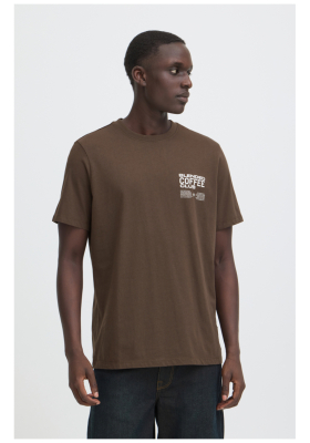 BLEND Kenzo 0955, Barna Rövid Ujjú Póló