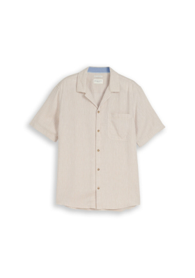 TOM TAILOR 9614, Bézs Rövid Ujjú Ing