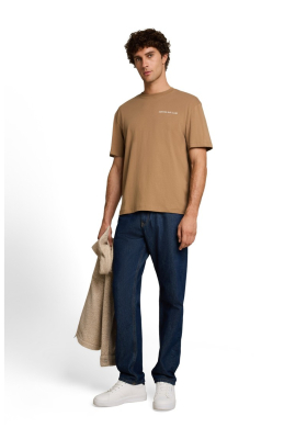 TOM TAILOR DENIM 2749, Barna Rövid Ujjú Póló