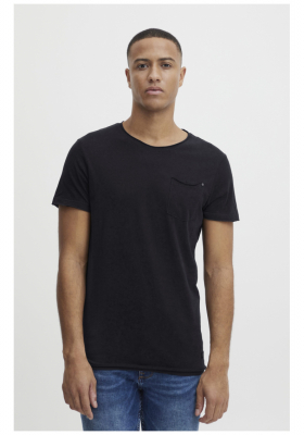 BLEND Noel 9766, Fekete Rövid Ujjú Póló