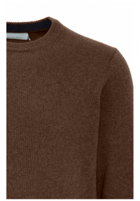 CASUAL FRIDAY Karl 3970, Sötétbarna Kötött Gyapjú Pulóver NOOS