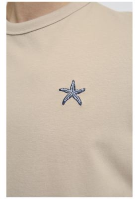 CASUAL FRIDAY Emmet 5499, Világosbarna Rövid  Ujjú Póló