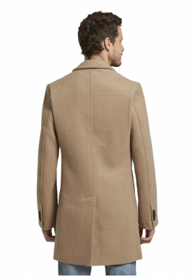 TOM TAILOR Wool 0691, Bézs  Szövetkabát