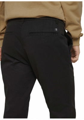 TOM TAILOR DENIM Twill 3623, Fekete Chinonadrág