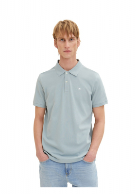 TOM TAILOR 1006, Jégkék Színű Rövid Ujjú Ingpóló
