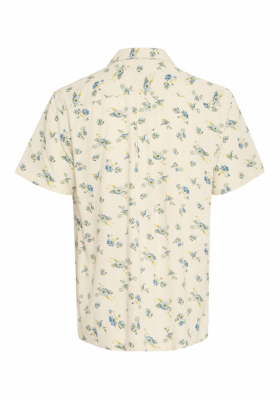 CASUAL FRIDAY Wesley 5481, Bézs Virágmintás Rövid Ujjú Ing