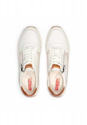 PIKOLINOS Getafe M2B-6263C3, Fehér Borjúbőr Sneaker Félcipő