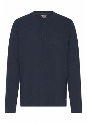 BLEND Ibrat 0029, Kék Hosszú Ujjú Póló