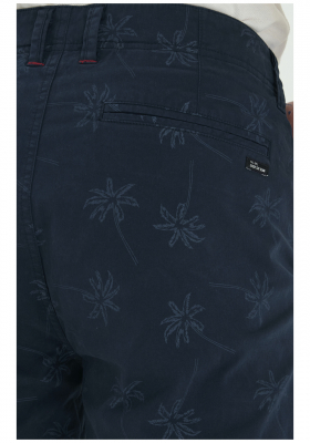 BLEND Palm Trees 2192, Kék Chino Rövidnadrág