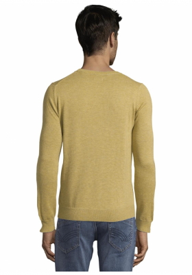 TOM TAILOR Striped 4290, Sárga Kötött Pulóve