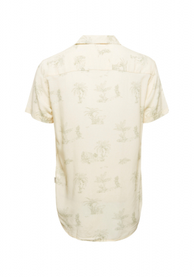 BLEND 5644, Bézs Rövid Ujjú Ing, Regular fit