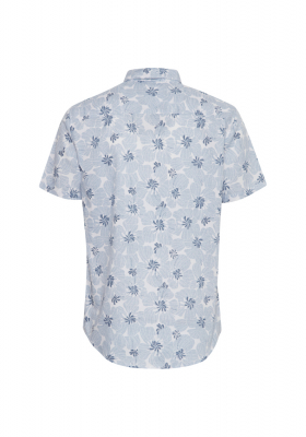 BLEND 7064, Kék Mintás Rövid Ujjú Ing