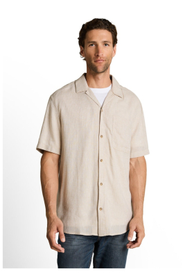 TOM TAILOR 9614, Bézs Rövid Ujjú Ing