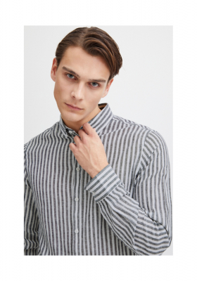 CASUAL FRIDAY Anton 4974, Sötétkék Csíkos Hosszú Ujjú Ing