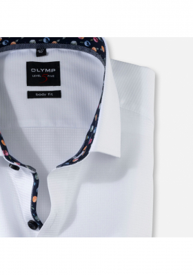 OLYMP Level Five 2027, Fehér Rövid Ujjú Ing