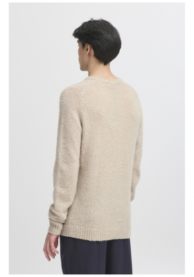 CASUAL FRIDAY Bert 5597, Krémszínű Kötött Pulóver