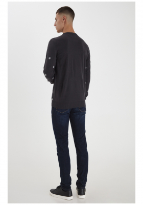 BLEND Xmas 1613, Kék Kötött Pulóver