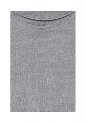 CASUAL FRIDAY Konrad Merino 1483, Szürke Kötött Garbo Pulóver, NOOS