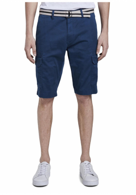 TOM TAILOR Printed Cargo 6281, Kék Cargo Rövidnadrág