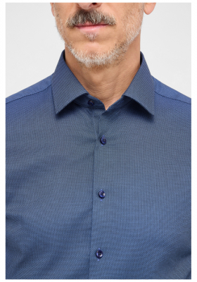 ETERNA Slim Fit 1015, Sötétkék Hosszú Ing, Kent