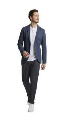 TOM TAILOR Dobby 0228, Kék Zakó