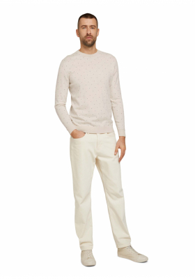 TOM TAILOR Birdy 0134, Bézs Kötött Pulóver