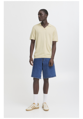 BLEND Alli 8362, Bézs Rövid Ujjú Kötött Pulóver