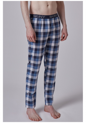 SKINY Mix & Match 0511, Kék, Kockás Pizsama, 