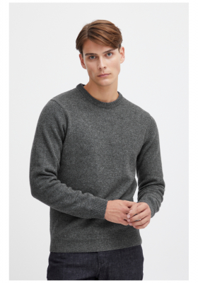 CASUAL FRIDAY Karl 3970, Szürke Kötött Gyapjú Pulóver, NOOS