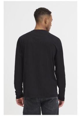 BLEND Ibrat 0029, Fekete Hosszú Ujjú Póló