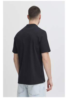 BLEND Eskild 7949, Fekete Rövid Ujjú Ingpóló 