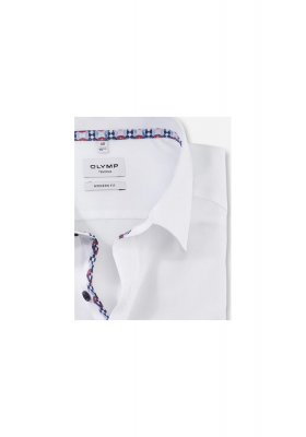 OLYMP Tendenz 8622, Fehér Hosszú Ujjú Ing, Modern fit, New Kent