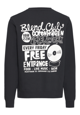 BLEND Sun 0518, Sötétkék Környakú Pulóver