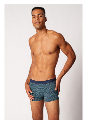 SKINY Cotton Multipack 6919, Kék Pálmafák Boxer, Tripla Csomag