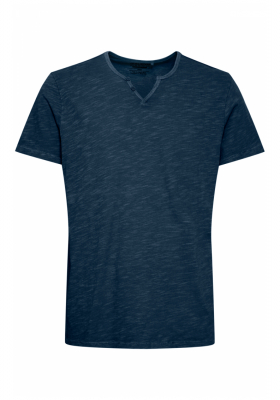 BLEND 7013, Kék Rövid Ujjú Póló Gombos NOOS