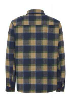 BLEND 6178, Zöld-Kék Kockás Ingkabát