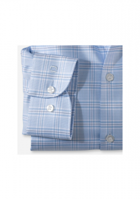 OLYMP Level Five 0558, Kék Hosszú Ujjú Ing, Body fit, Royal Kent