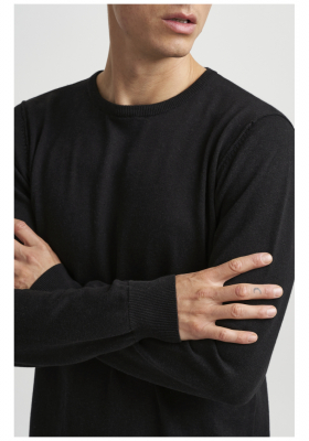 BLEND Nolen 2883, Fekete Kötött Pulóver