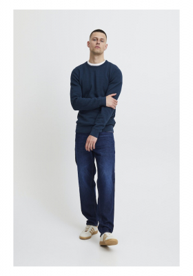 BLEND 6149, Kék Kötött Pulóver