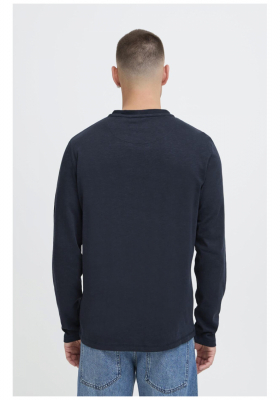 BLEND Ibrat 0029, Kék Hosszú Ujjú Póló