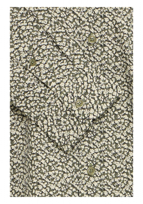 BLEND Avid 0017, Olivzöld, Aprómintás Hosszú Ujjú Ing